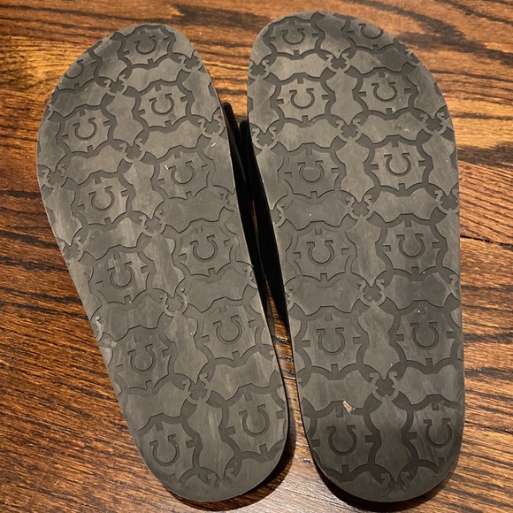 2021 Salvatore Ferragamo, authentic leather bow slides like new size 9.5 - Picture 4 of 7